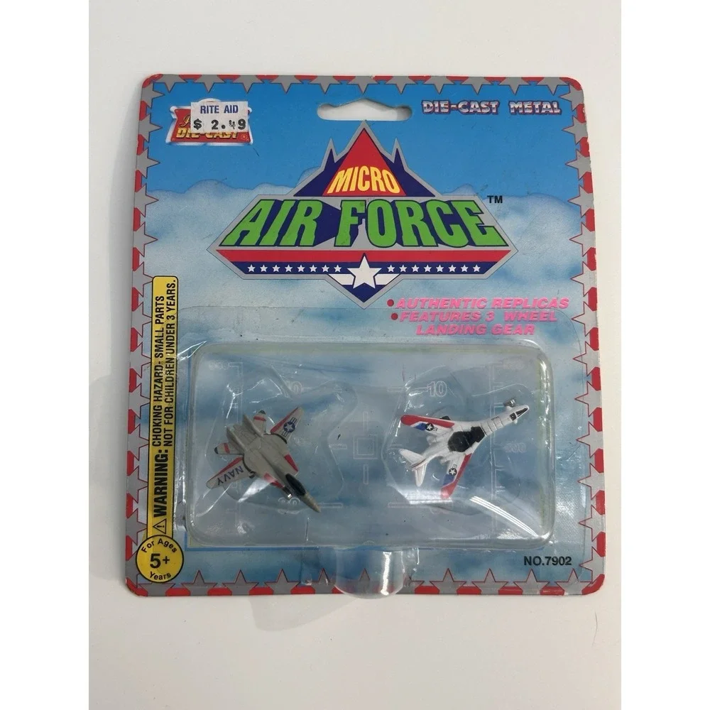 Vintage Imperial Micro Air Force Diecast Airplane‎ Fighter Jets 2 Pack Blister